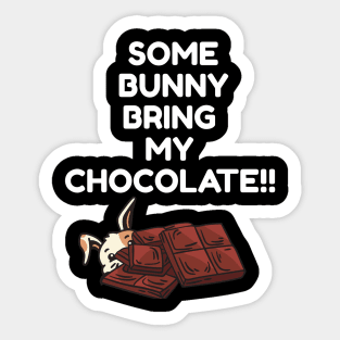 bunny chocolate Sticker